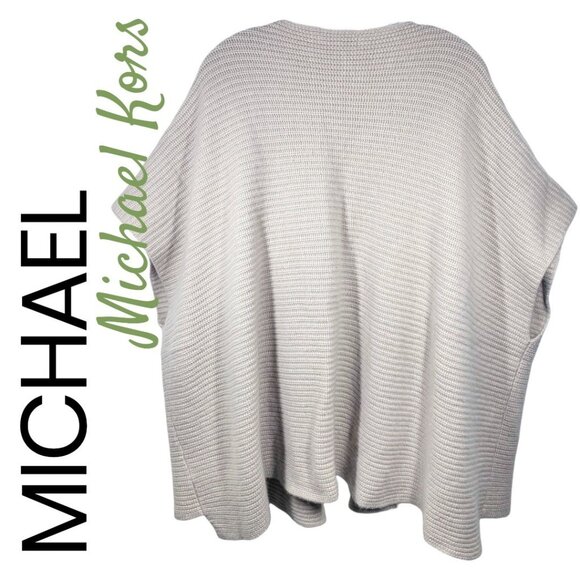 MICHAEL MICHAEL KORS 100% CASHMERE OPEN CARDIGAN SWEATER OVERSIZED OLD MONEY, XL - Picture 2 of 6